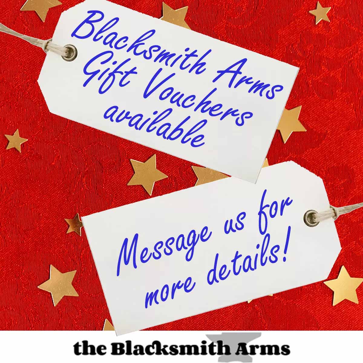image advertising the Blacksmith Arms vouchers